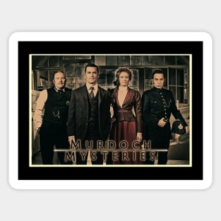 Murdoch Mysteries Stylised Design Sticker